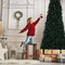 Pet and Kid Friendly EZ-FIT Stackable Flat Hanging Christmas Tree, Pre-Lit Dual Power Lights, 5Ft or 7Ft product 1